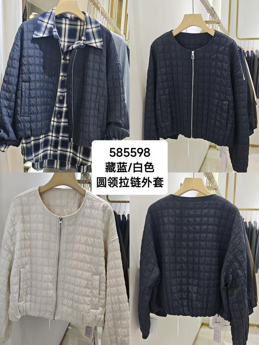 585598秋款 上新 圆领拉链外套 商品图3