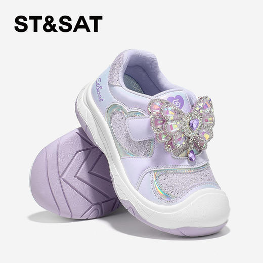 【童鞋】星期六闪亮蝴蝶魔术贴女童运动鞋SSD3192U39 商品图4