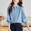 馥迦复古软糯舒适灯芯绒纯棉衬衫 商品缩略图1