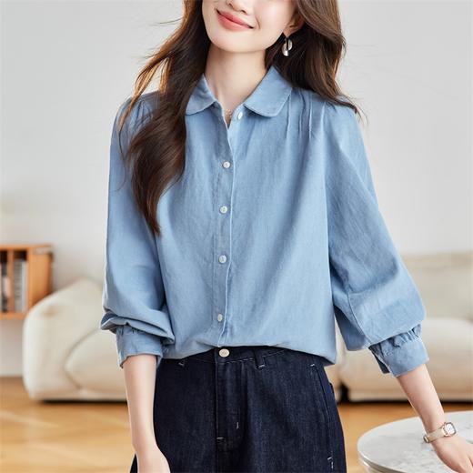 馥迦复古软糯舒适灯芯绒纯棉衬衫 商品图1