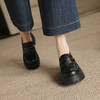 阿么手工女鞋铆钉一脚蹬真皮乐福鞋厚底显瘦复古小皮鞋增高6.5CM 商品缩略图3