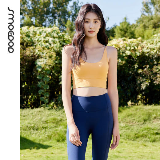 水沐伊朵运动女健身衣透气一体式薄款背心有弹力瑜伽50209 商品图7