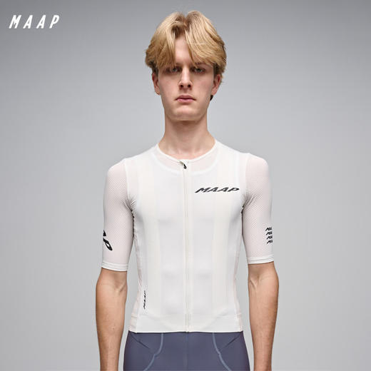 MAAP 男士 Emerge Jersey 秋雾白 短袖骑行服 商品图0