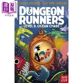 【中商原版】奔跑者3 Dungeon Runners Ocean Chase 英文原版小初文学 儿童文学 奇幻冒险小说 章节故事书 情节丰富 插图精美