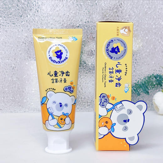 咕咚熊儿童净齿含氟牙膏(60g) 商品图2