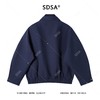 41239SDSA男士秋冬新款痞帅男装翻领宽松复古外套拼接设计感百搭上衣 商品缩略图5