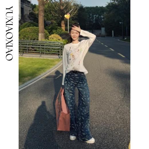 余潇潇【疯狂动物城】莱赛尔棉感经典烫钻立体印花垂感弹力长袖T恤 商品图4