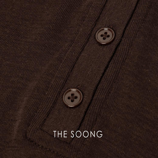 THESOONG|’轻薄羊毛‘经典亨利领黑色连帽亲肤长袖打底衫女HBTX7430 商品图6