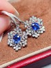 1.2ct刻面蓝宝石耳坠 商品缩略图1