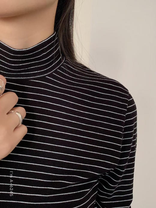 送项链！2025秋新款！糯糯小高领自由T长袖 休闲打底秋冬叠穿百搭外穿上衣女 商品图4