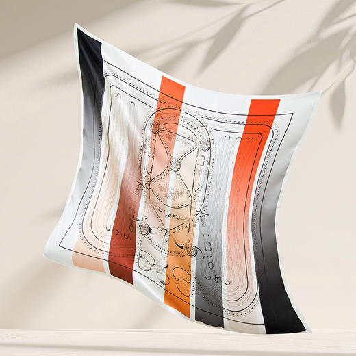 高端真丝素绉缎方巾 GD0009 商品图4