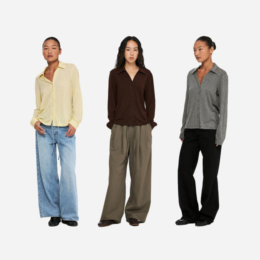 oneupV领羊毛针织衬衫 商品图4