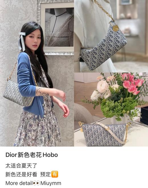 迪*奥新款老花色hobo腋下包 商品图9