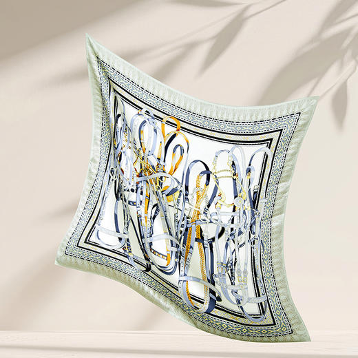 高端真丝素绉缎方巾 GD0009 商品图6