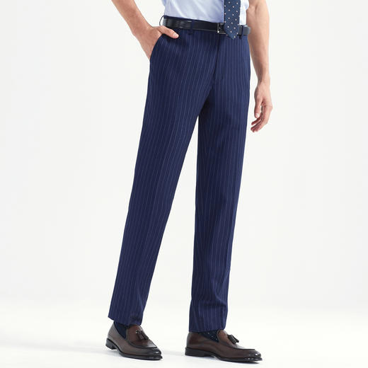 【特价】柒牌男装西服夏季新品商务休闲男士西装时尚纯色条纹三件	118C70070 商品图2