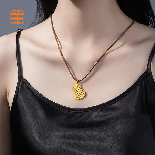 玺匠金铺《足金有福有钱》足金9999黄金吊坠 吉祥饰品挂件 商品图6