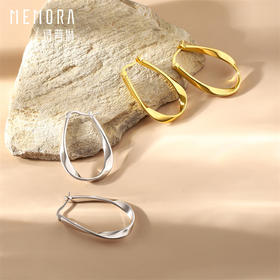 【任选3件599元】莫比乌斯环耳饰 S925银耳环时尚ins风耳圈MEMORA诗普琳YEE03201、YEE03202（线上专供）