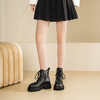 Westory2025年冬季方头厚底系带装饰侧拉链马丁靴休闲减龄甜酷短靴W25DS85211 商品缩略图3