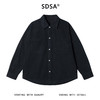 56181SDSA男士秋冬新款痞帅男装简约磨破纽扣长袖翻领衬衫百搭时尚衬衣 商品缩略图1