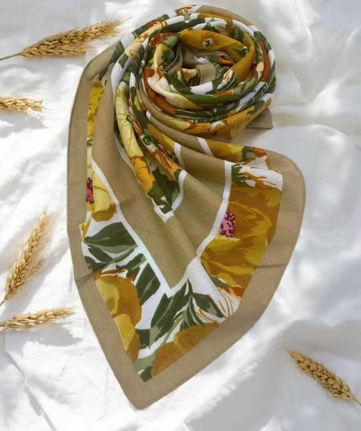 优品堂『花影摇曳2』90x90方巾 商品图3