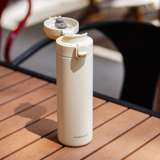 乐扣乐扣（LOCK&LOCK）新款弹盖保温杯 316L不锈钢 保温保冷 LHC3101 商品图3