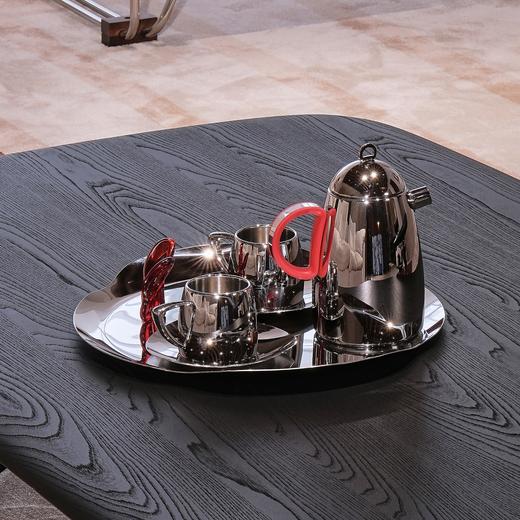 HD流光精抛不锈钢提手圆托盘 RESONG日诵家居 商品图1