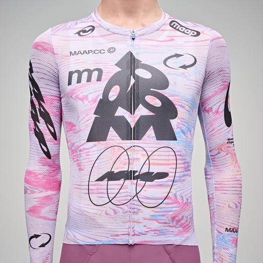 MAAP 男士 Chroma系列 Pro Air 3.0 旋风紫 长袖骑行服 商品图3