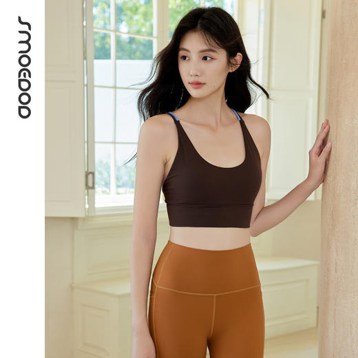 水沐伊朵运动女健身衣透气一体式薄款背心有弹力瑜伽50209 商品图2