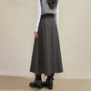 西遇格雷系百褶半身裙女秋季新款气质通勤高腰显瘦A字中长裙H0055236 商品缩略图4