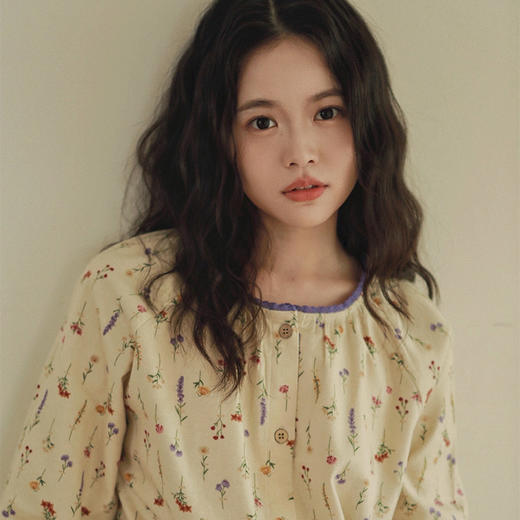 2025秋新款！纯棉磨毛撞色边睡衣套装 套头式全棉环保印染可外穿家居服套装秋冬 商品图3