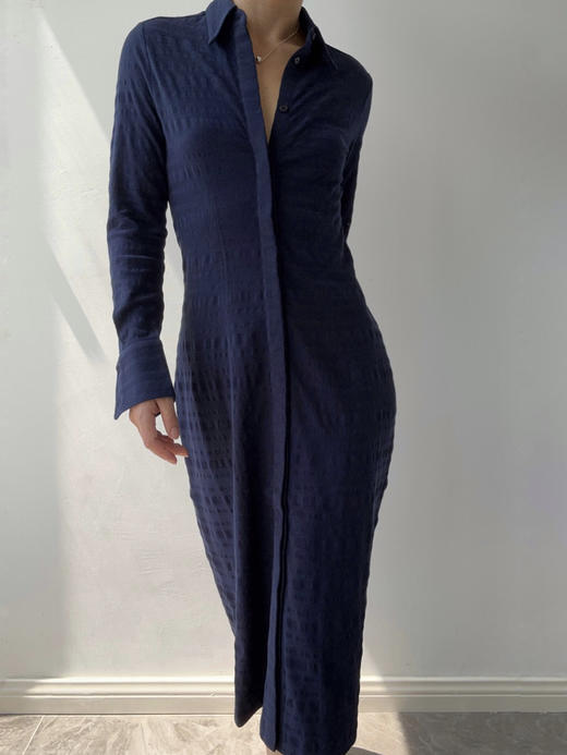 FREY｜DR068 ARBOGA shirt dress [ 深蓝 ] 商品图3