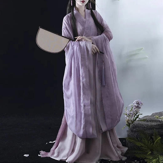 裁缝学苑AQ542汉服新款古装破裙古风襦裙套装纸样女装两件套版型图纸 商品图2