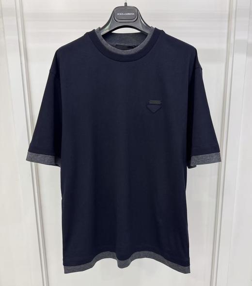 男款logo拼色短袖T恤020 商品图0