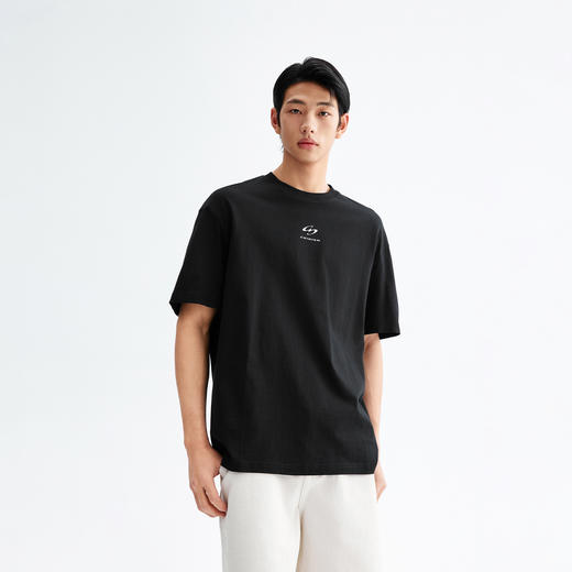 【黑水系列】CHINISM赤尘 轻薄纯棉logo印花短袖T恤商场同款 商品图0