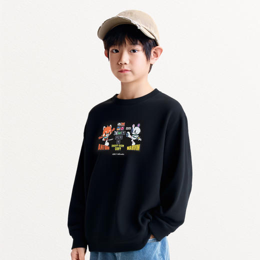 Annil联名款【Mix.Mix】男童圆领长袖卫衣秋季新款安奈儿童装EB531703 商品图1