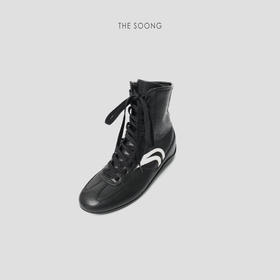 THESOONG|"拳击靴"经典牛皮精工缝线柔软百搭高筒德训靴HWXZ7688