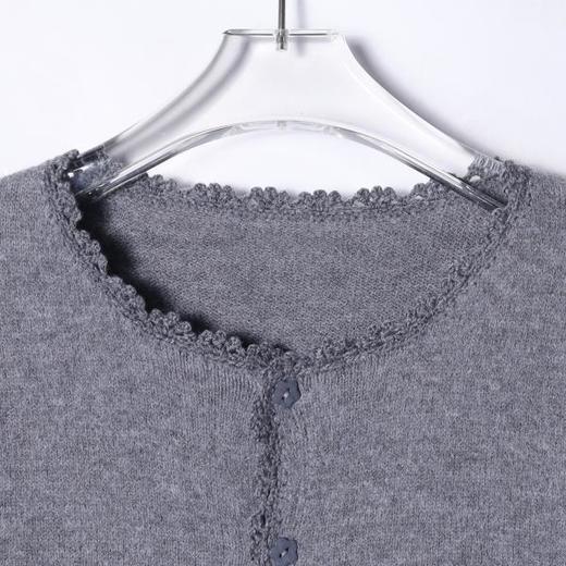 42515SDSA男士秋冬新款痞帅男装纯色纽扣开衫花边领针织衫百搭开衫毛衣 商品图2