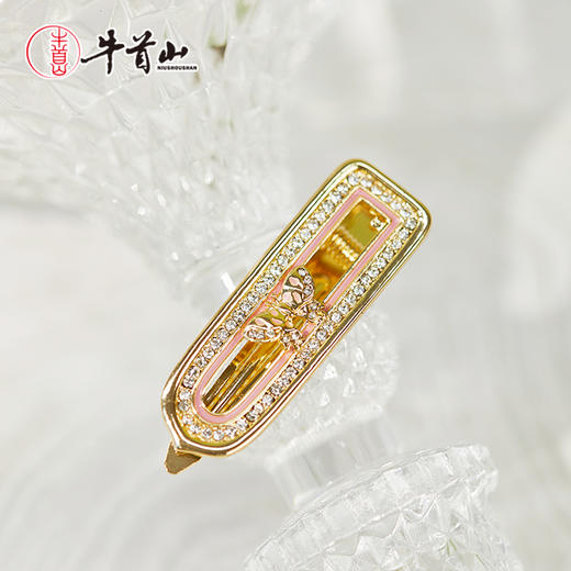 牛首山文创春日菩提·发夹国风边夹简约轻奢百搭南京旅游纪念品 商品图0