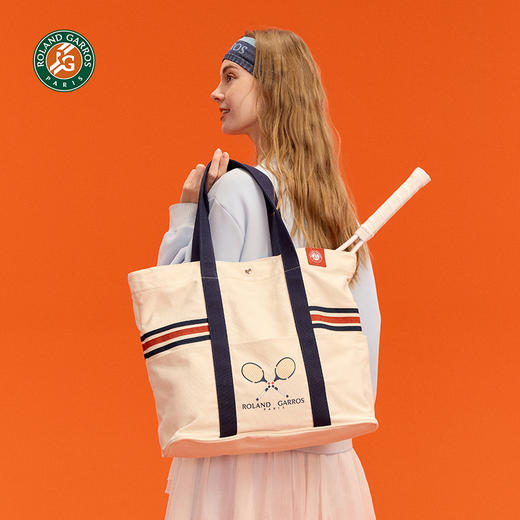 罗兰加洛斯法网网球包帆布包网球拍收纳包网球周边帆布袋背包 商品图1