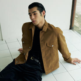 oneup口袋环保皮夹克