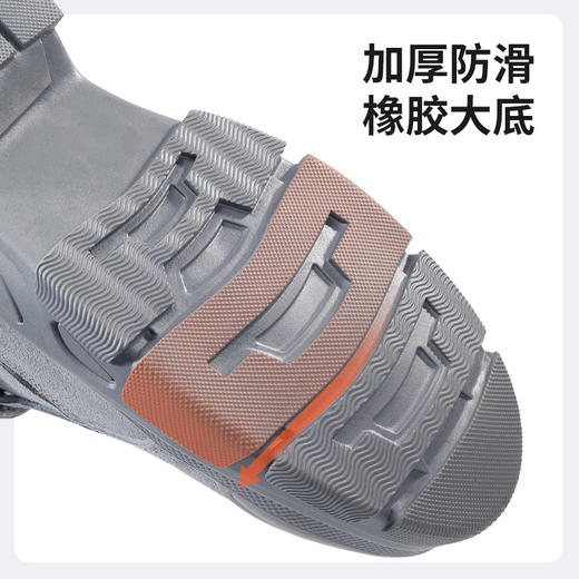 蓝鸥盾焊工系列防砸防刺穿欧标钢包头凯夫拉橡胶底耐磨反绒皮鞋面防火花 商品图1