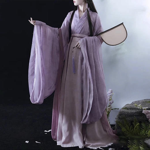 裁缝学苑AQ542汉服新款古装破裙古风襦裙套装纸样女装两件套版型图纸 商品图3