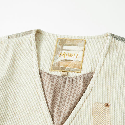 谜底通勤马甲2025冬季新品复古花呢艺术后背拼接马夹女254MM1702 商品图3