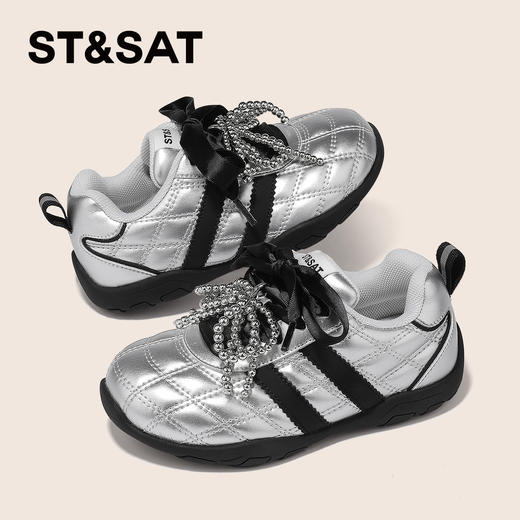 【童鞋】星期六时尚菱纹格芭蕾风女童德训鞋SSD3192UD1 商品图4