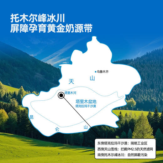 天山冰川牧场纯牛奶【三重有机认证】新疆绿色生态牧场 纯种荷斯坦奶牛高钙奶 D不参与折扣和优惠 商品图2