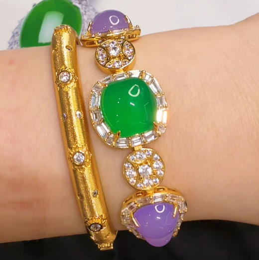 GAONAS  腰缠万贯 中式贵气奢华金色手链11617SGO 商品图7