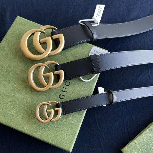 古家经典双G扣牛皮腰带 商品图11