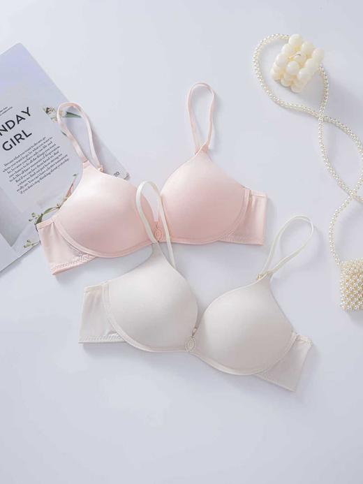 【GZ】无忧购49元2件前扣聚拢内衣无痕小胸不空杯U型大露背超薄文胸（截单后3-5天发货) 商品图2