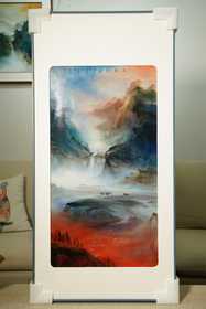 留光溢彩天马行空瓷板