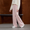 三彩2025冬季新款慵懒休闲长裤松紧高腰阔腿裤宽松垂感显瘦M 商品缩略图3